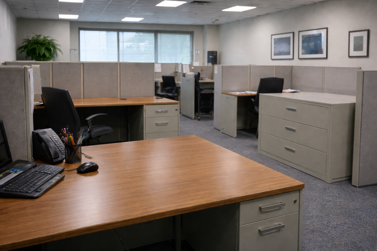 Clean office after richards and richards purge giveaway